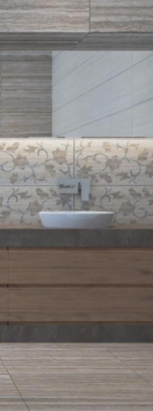 На стену Travertini Коричневый 28x31.5 - фото 3