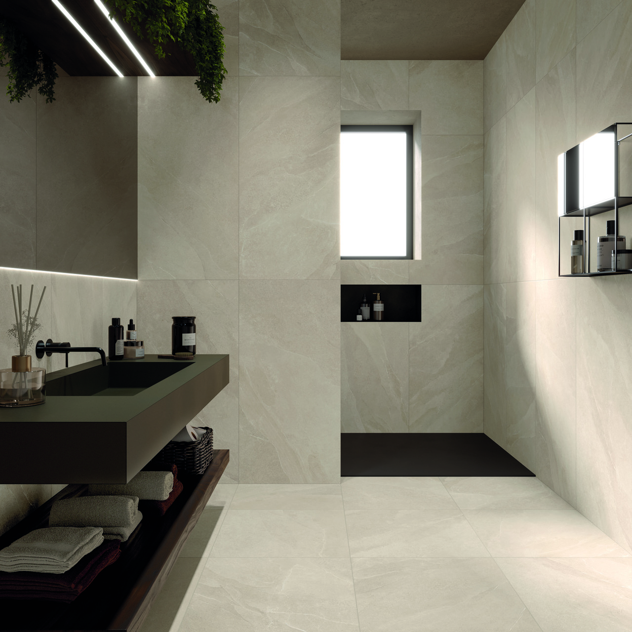 На пол Time Stone Grafite Rett 120x120 - фото 3