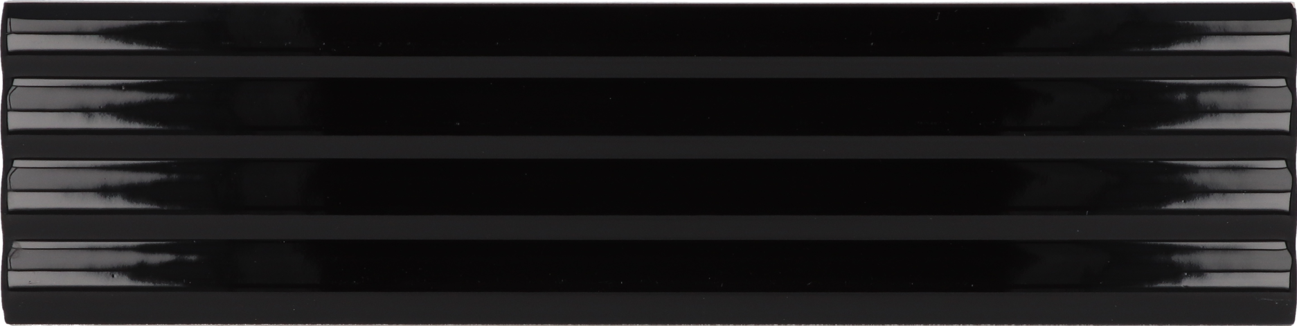 28483 На стену Costa Nova Onda Black Glossy 5x20