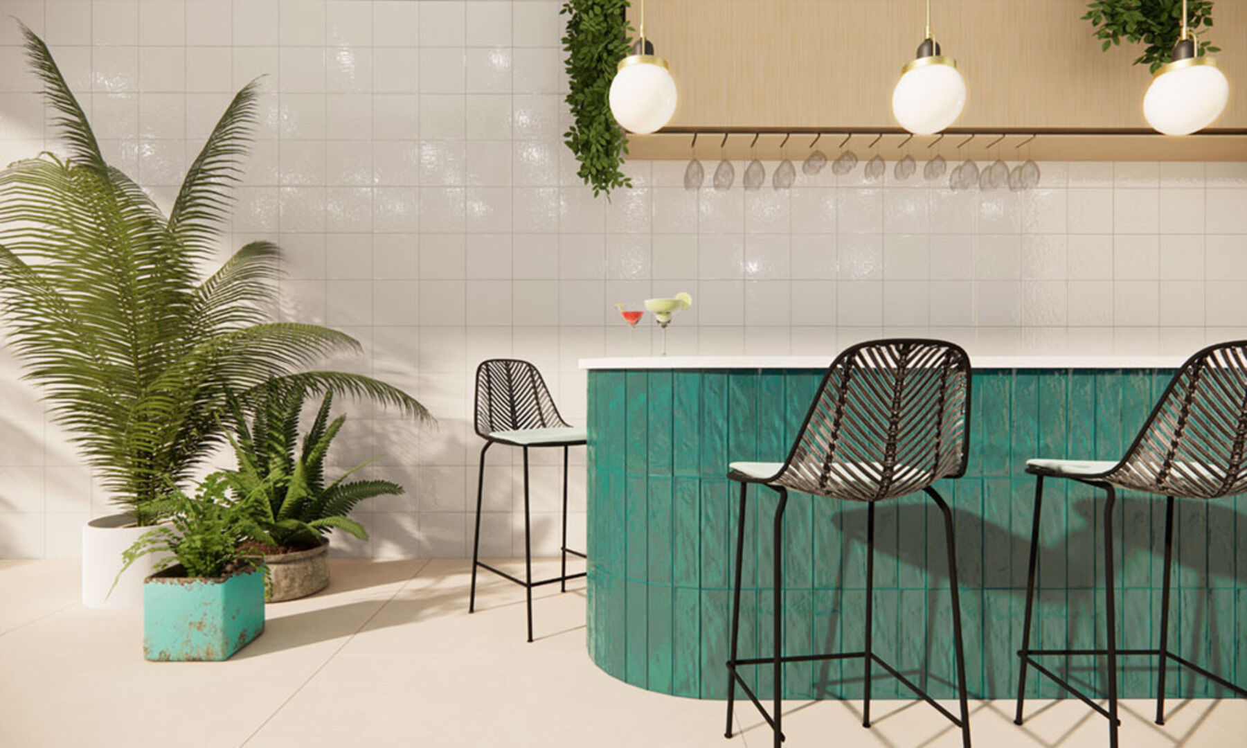 На стену Rain Bordeaux 22.3x22.3 - фото 5