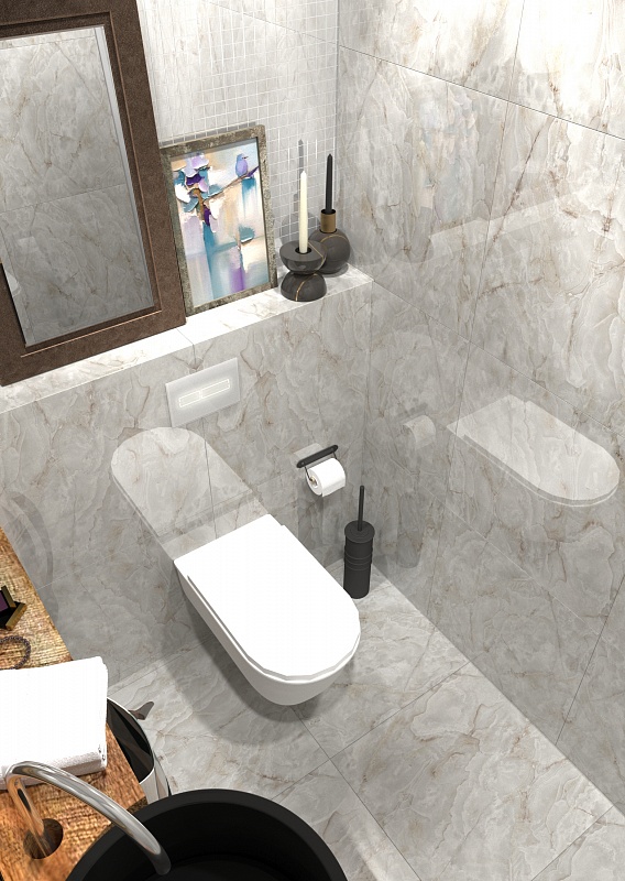 На пол Snow Onix 5748 Snow Onix Polished 60*60 - фото 12