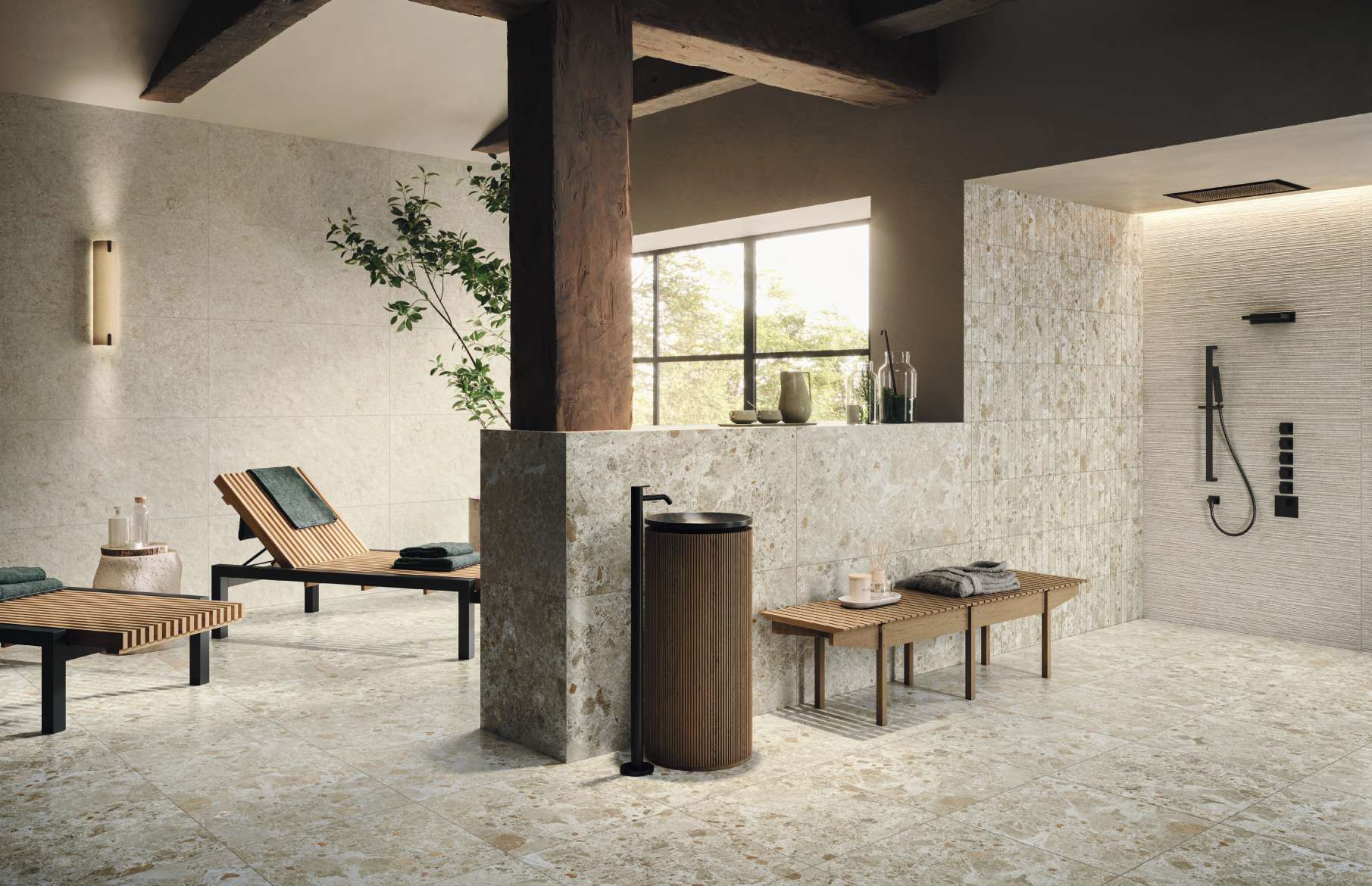 136900 На пол Mockup Ostuni Grey Nat Ret 60x120 - фото 3