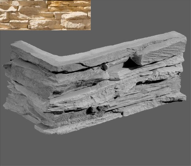 На стену Перуджа Угловой элемент 055 20/10x10x3.5