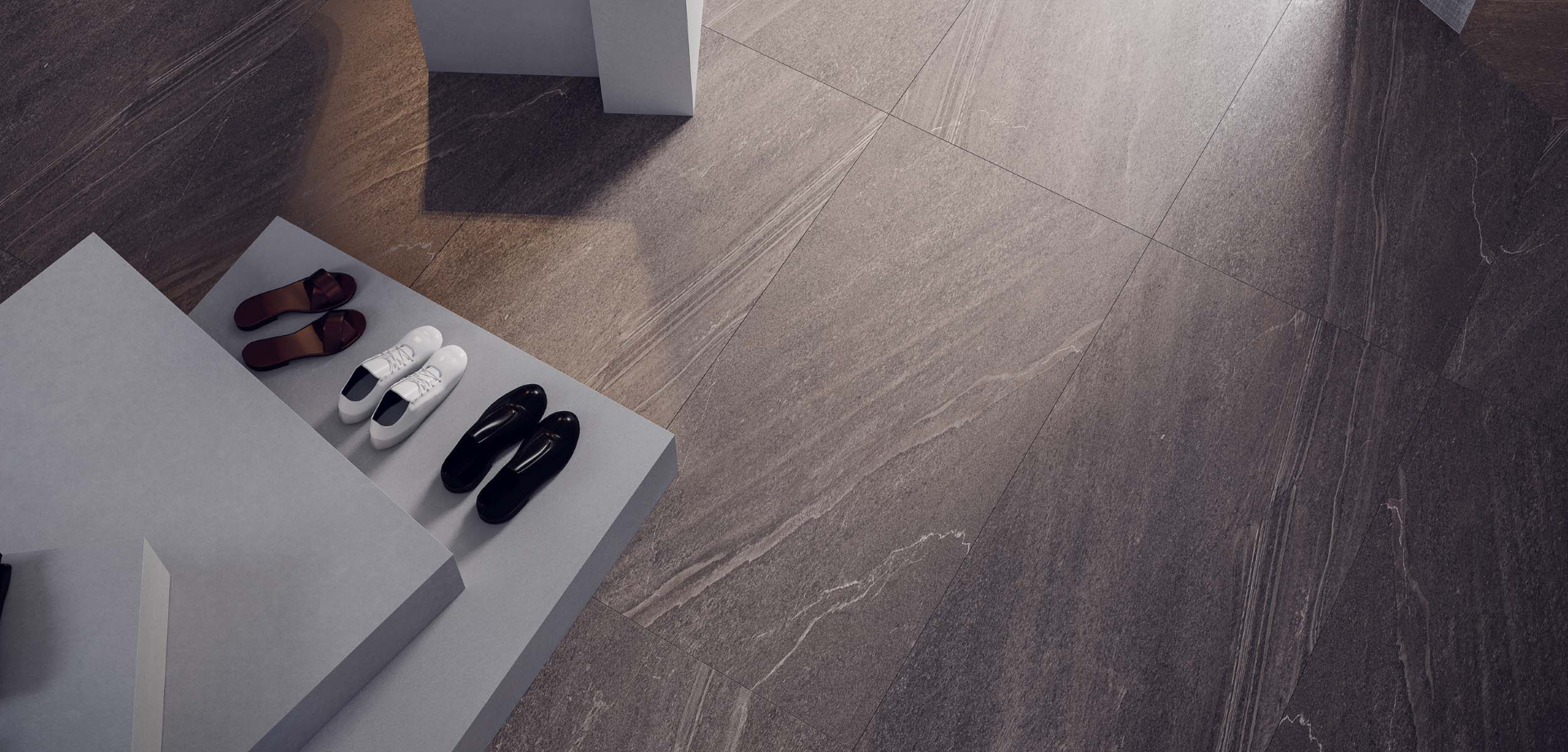 Set/Steptrade/GB01_NS/33x120/S1/Stripe/GB01_NS/14,5x120 Ступень Gabbro GB01 White неполированная прямоугольный бортик  подступенник 33x120 - фото 11