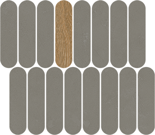 40QY На пол New York Mosaico Rockaway Grafito 27x31