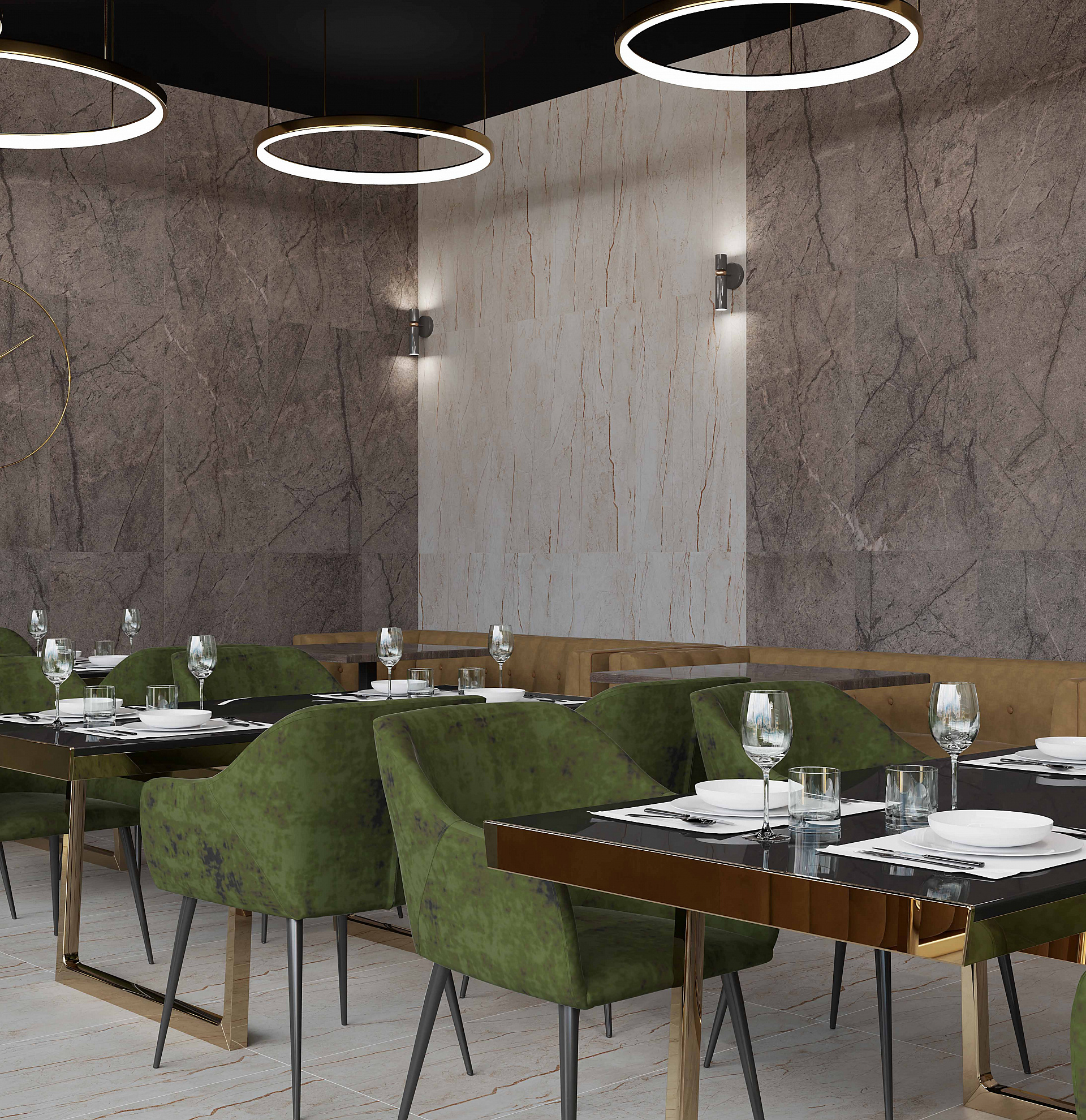 На пол Newcastle Коричневый 600х1200х11 - фото 3