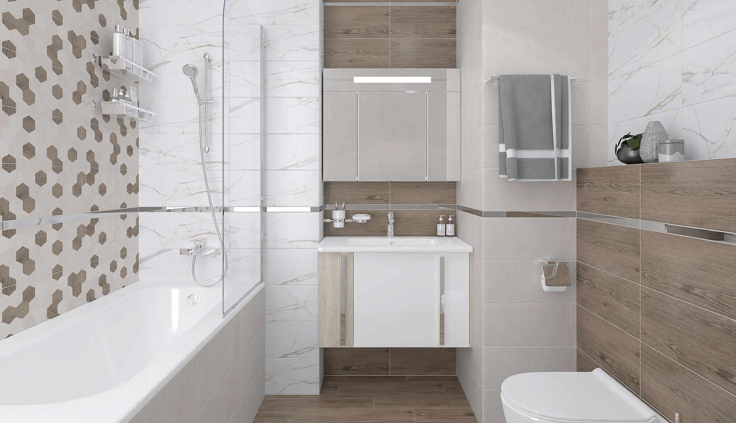 На пол Betonhome Светло-серый 60х120 - фото 24