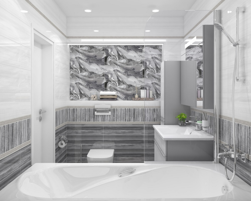 DWA11TOR626  Декор Tori Синий Полосы 7.5мм - фото 14