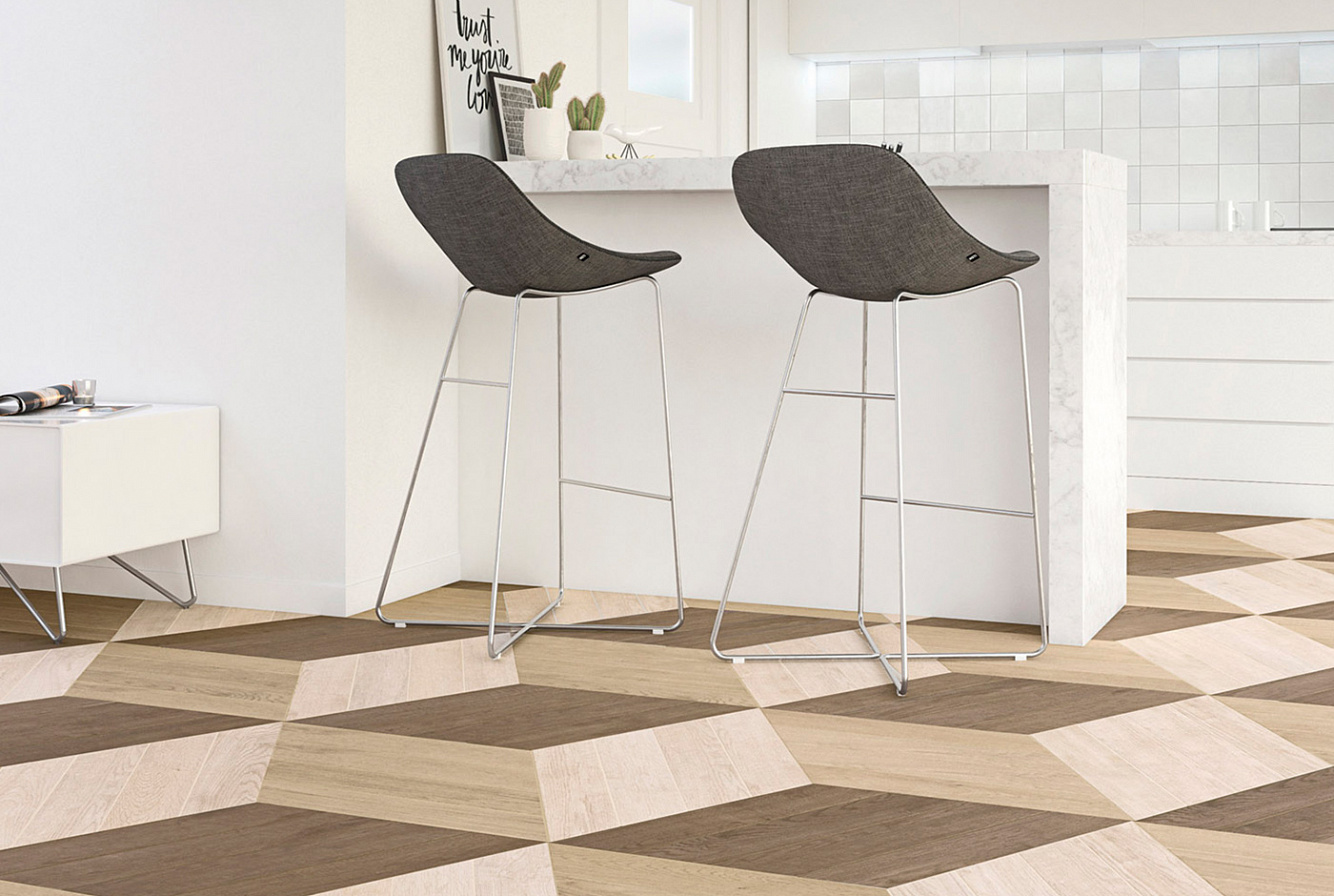 120279 На пол 60 Grad Chevron B Wood Dark - фото 29