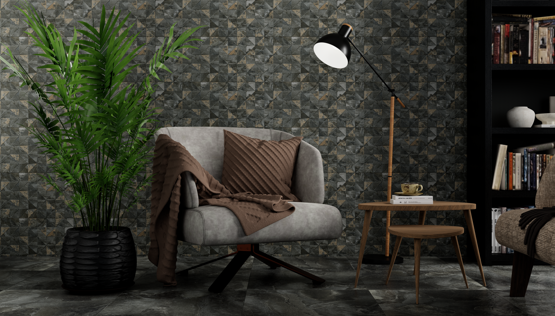 7930138704842 На пол Kota White Structure 60x60 - фото 14