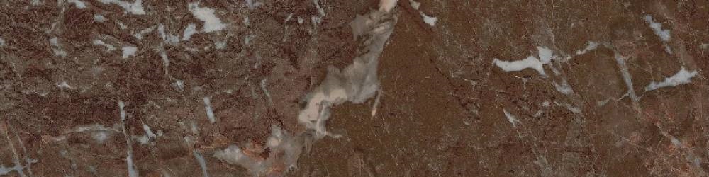 GRS05-26 На пол Simbel Tobaco коричневый мрамор с белыми прожилками 120x30