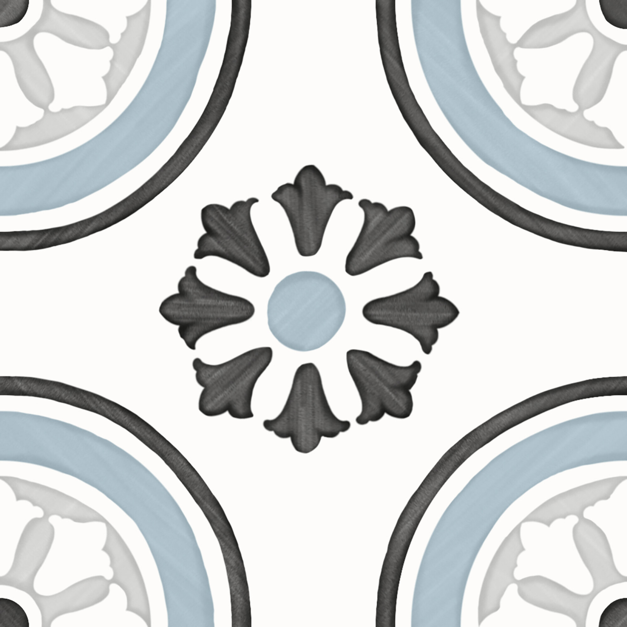 3356231085 На пол Tanger Blue Dhalia 12.3x12.3 - фото 7