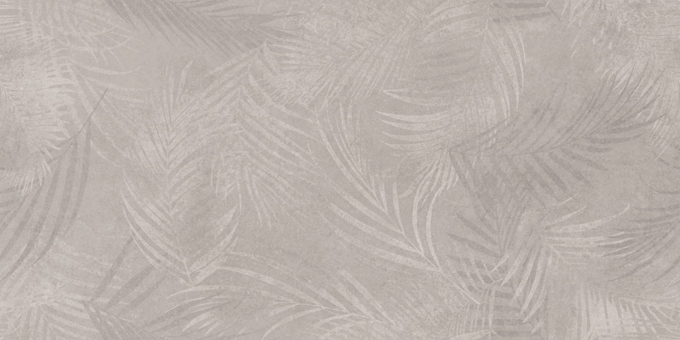 17549 На стену Floresta Листья светло-серый ректификат 60x120 - фото 5