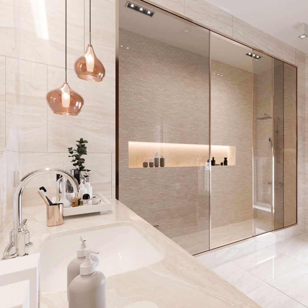 AB 1071M На пол Diana Beige Matt 600x600 - фото 3