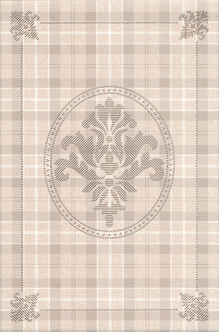 AD/B178/8236 Декор Традиция Бежевый Клетка