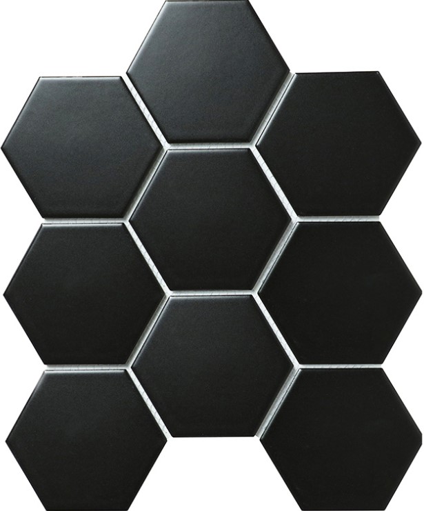 FQ83000/SBH4810 На стену Homework Hexagon big Black Matt
