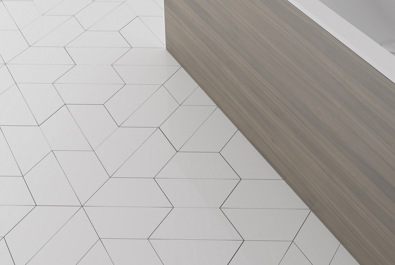 113932 На пол Floor Tiles Hexa Ice White Matt - фото 17