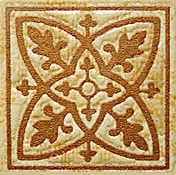 Декоративная вставка Декор (вставки напольные) Лиссабон бежевый 6х6