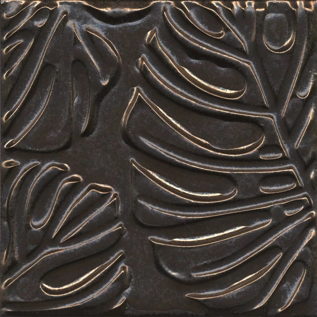 KMD2SFC002BN Декор Агдаль 2 металл матовый структура 15x15x0.9