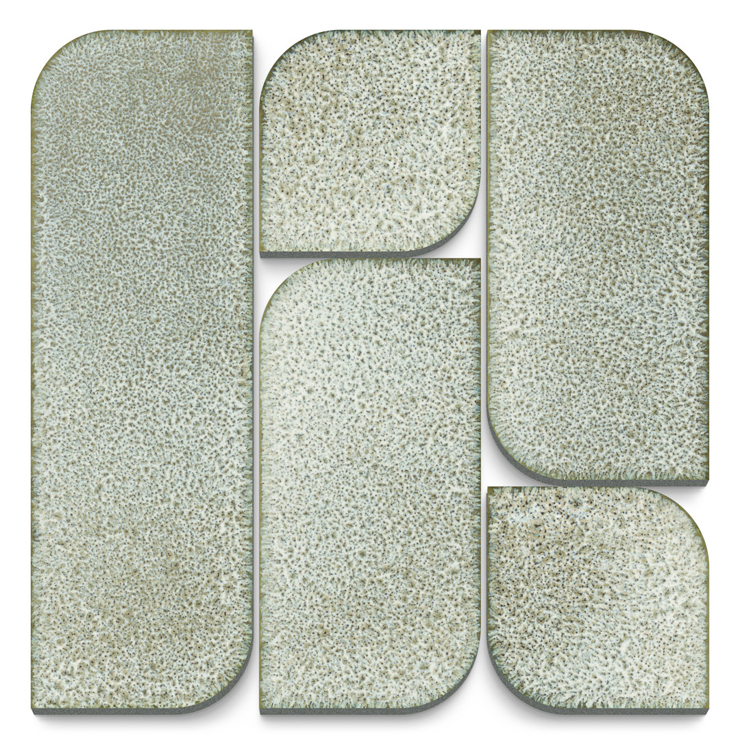 KMD3RIC014 Панно Силуэт Модульное зелёный светлый 30х30х1.6