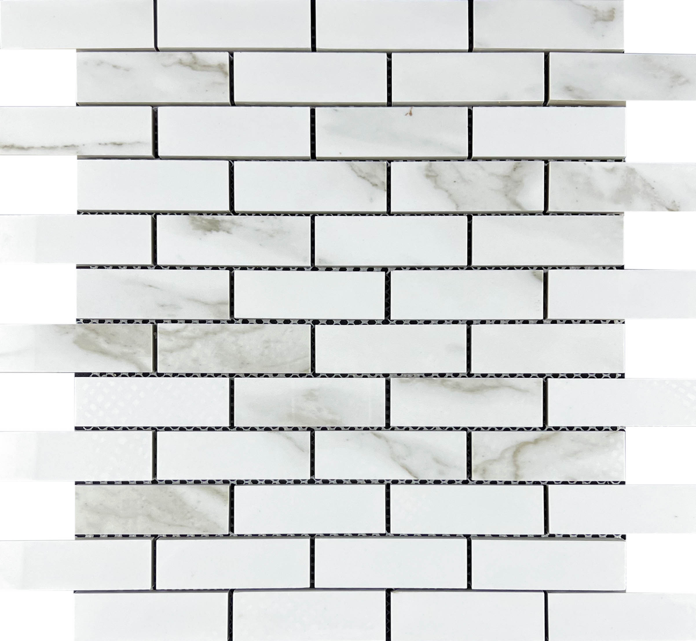 Декор Statuario Eva Mosaic Brick Bone