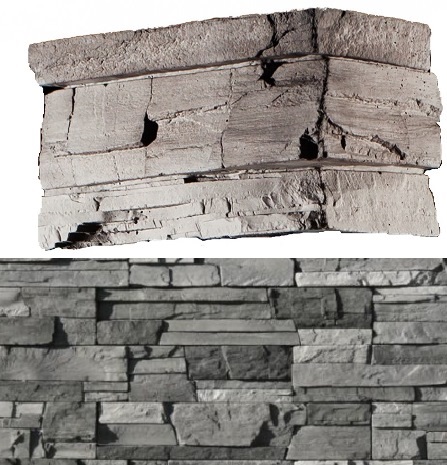 208-85 На стену Фьорд Лэнд Серый 7х26.5x10