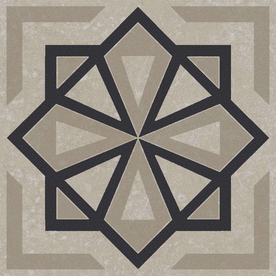 KMD3STA050GN Декор Касабланка Серый светлый матовый 9.8x9.8x0.7 - фото 2