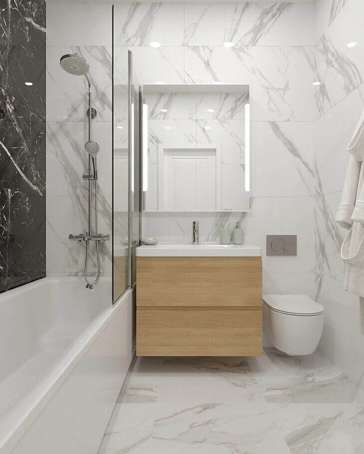 215 На стену Calacatta Art Silver Silver G3D - фото 6