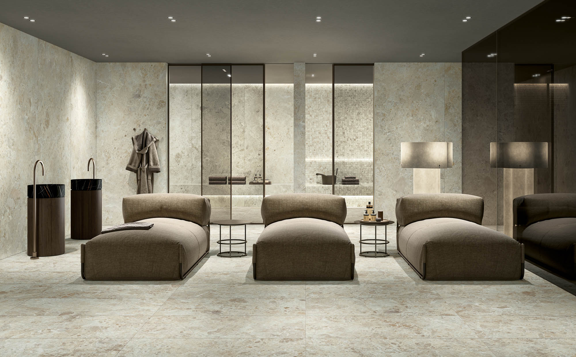 104718 На пол Breccia Paradiso Beige Levigato 8.5mm 60x120 - фото 23