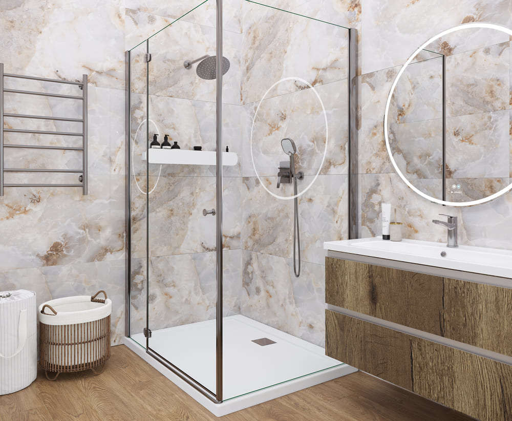 На пол Onyx Magic Brown Серо-коричневый 60х60 - фото 7