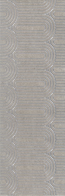 OP/B201/12137R Декор Безана Dec. Серый обрезной