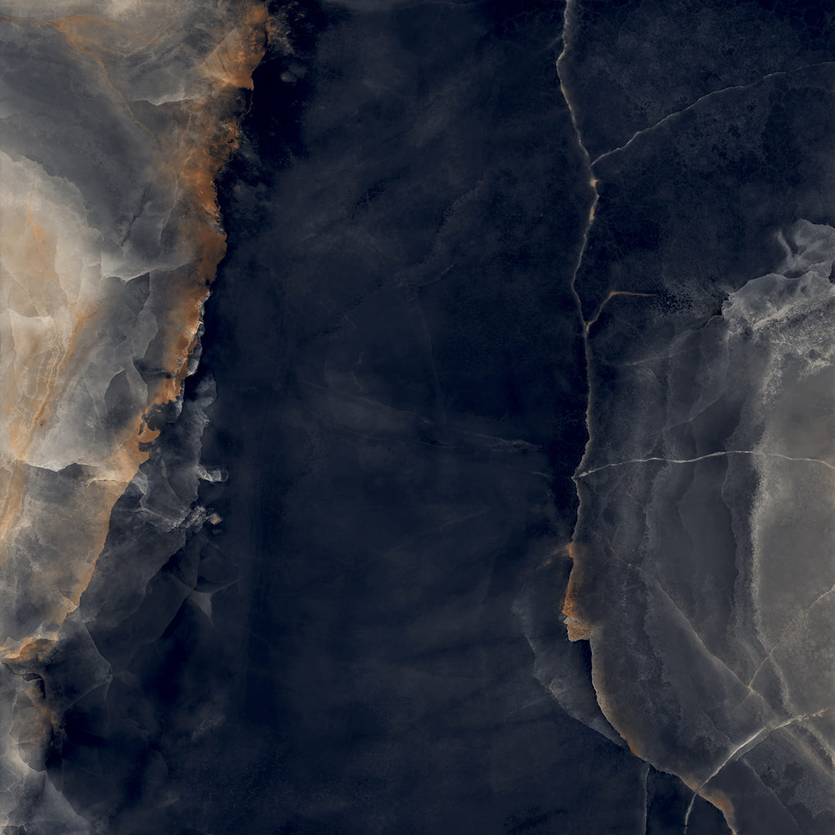 На пол Interstellar Black Чёрный полированный 80х80 - фото 15