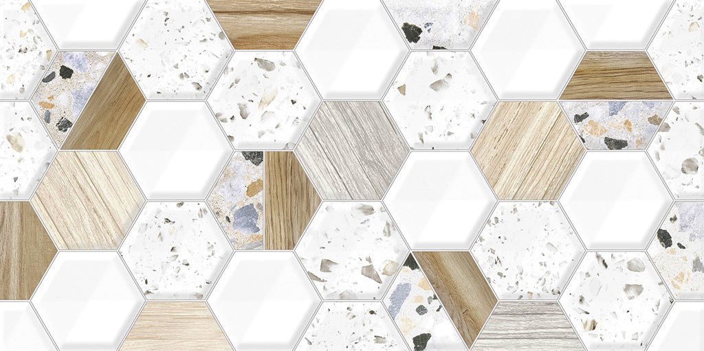 TWU09BLB014 На стену Bilbao Hex Рельеф - фото 6