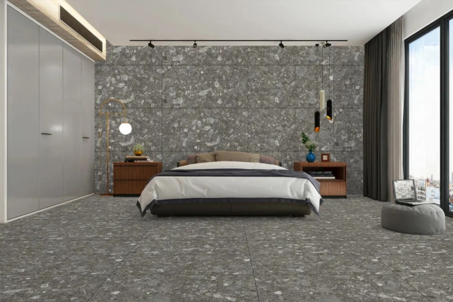 AS22-13 На пол Mappa Marble серый карвинг 120х60 - фото 5