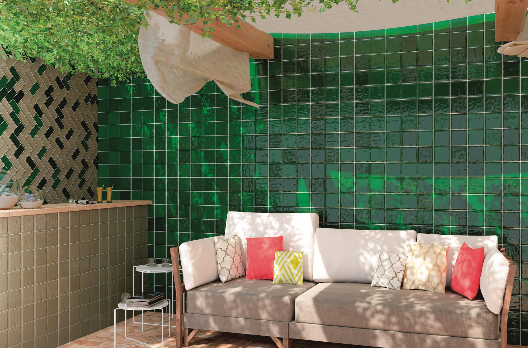 На стену Glamour-Chic Gris 15x15 - фото 4