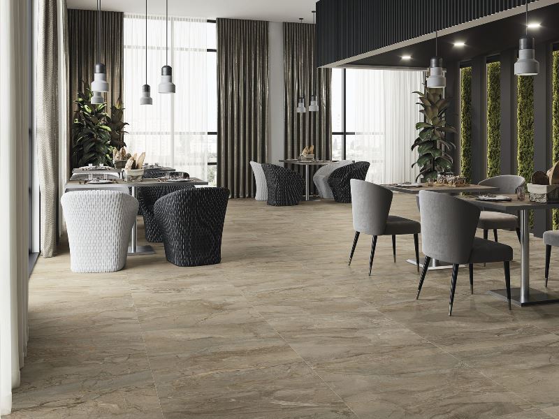 На пол Pienza Grigio Natural Rect 80x80 - фото 15