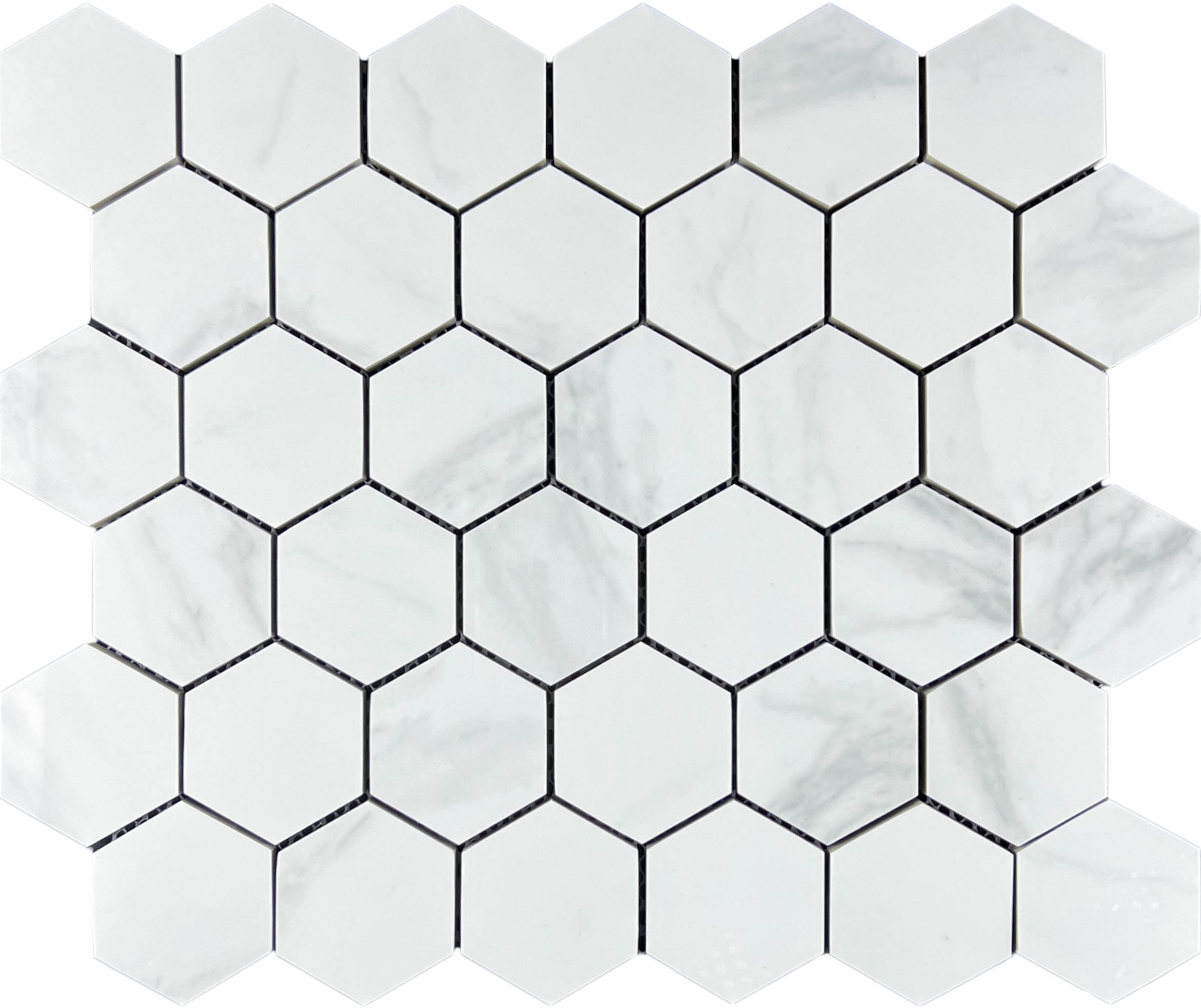 Декор Saturio Glacier Mosaic Сатурио Гласиер Hexagone Чип 4.8x4.8 - фото 4