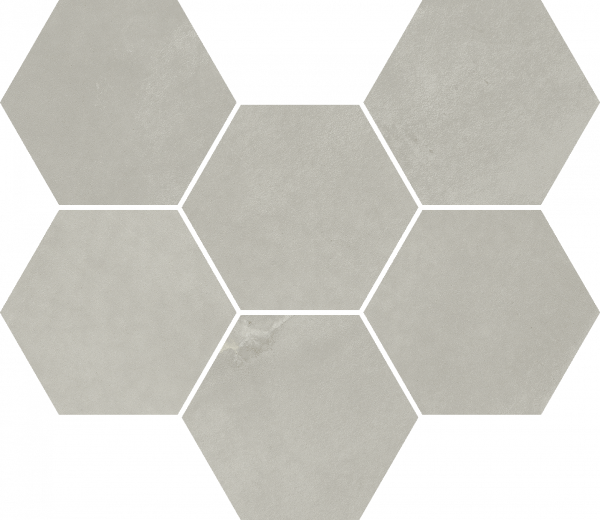 620110000188 На пол Continuum Silver Mosaico Hexagon