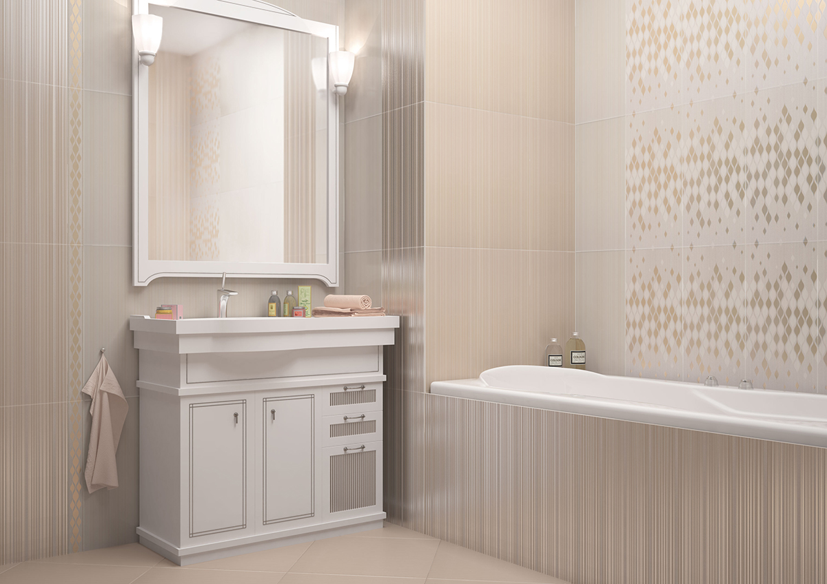 WT9LNS01 На стену Blik Crema  Lines Crema - фото 2