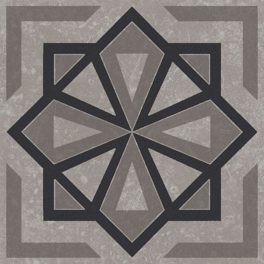 KMD3STA051GN Декор Касабланка Серый матовый 9.8x9.8x0.7 - фото 2