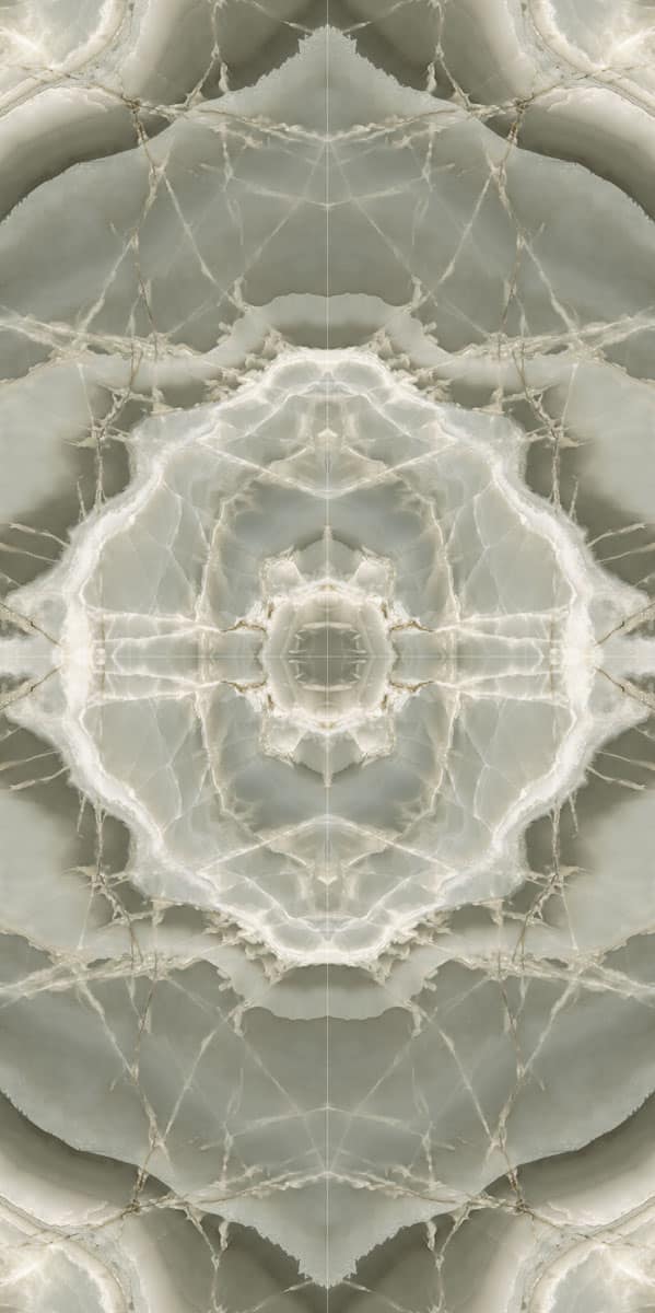 81846 Панно Jade Book Match Malachite Rett. Levigato