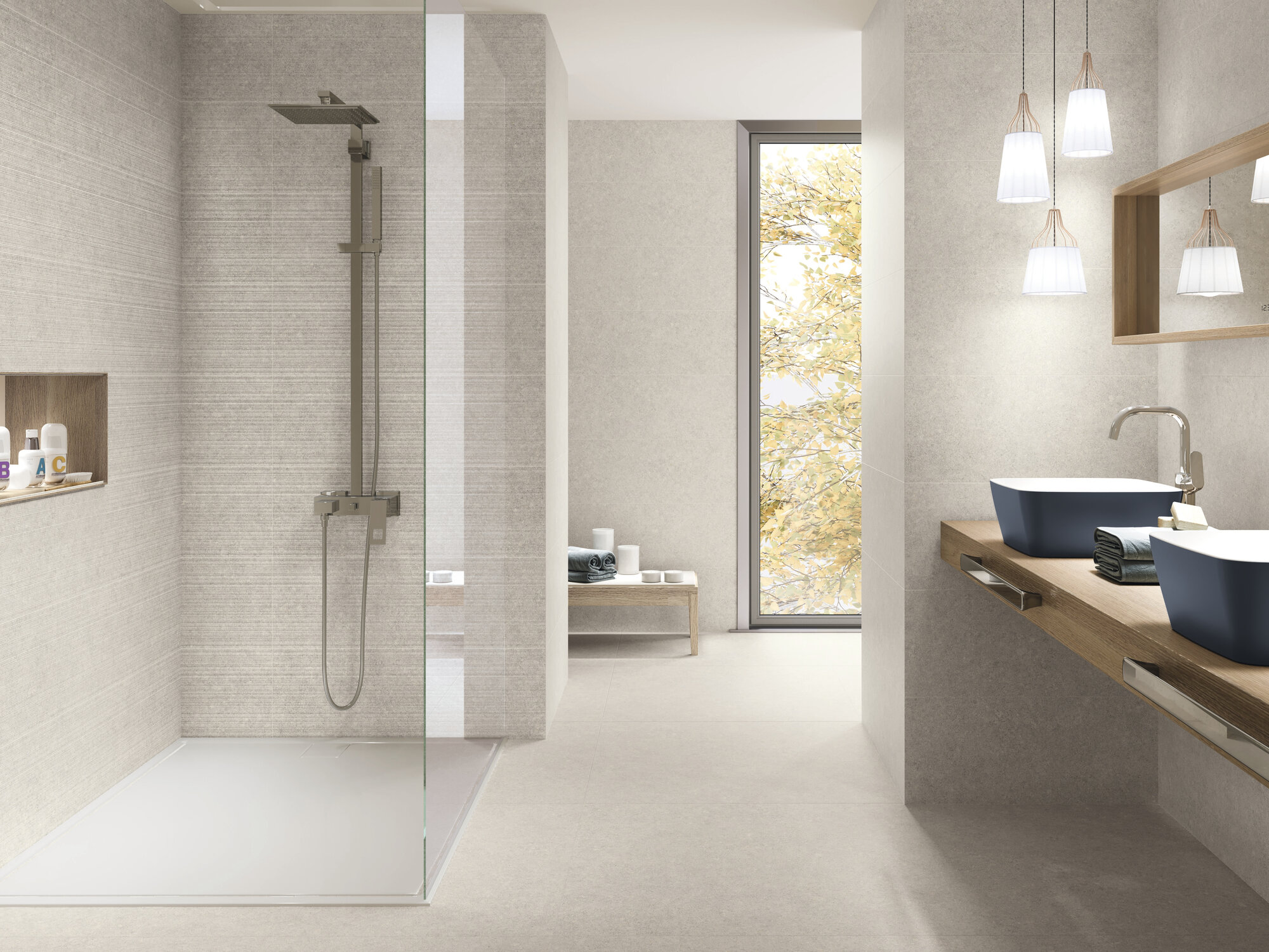 A044519 На стену Iwa Haru White Rect 30x90 - фото 5