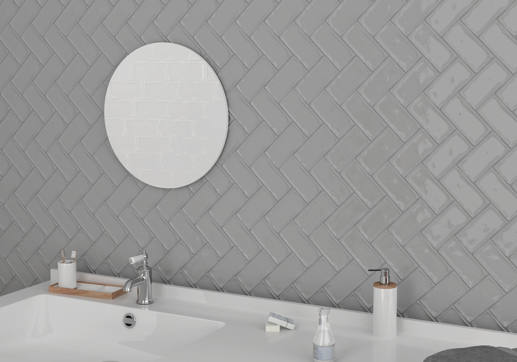 На стену Alfaro Grafito Brillo 7.5x15 - фото 5