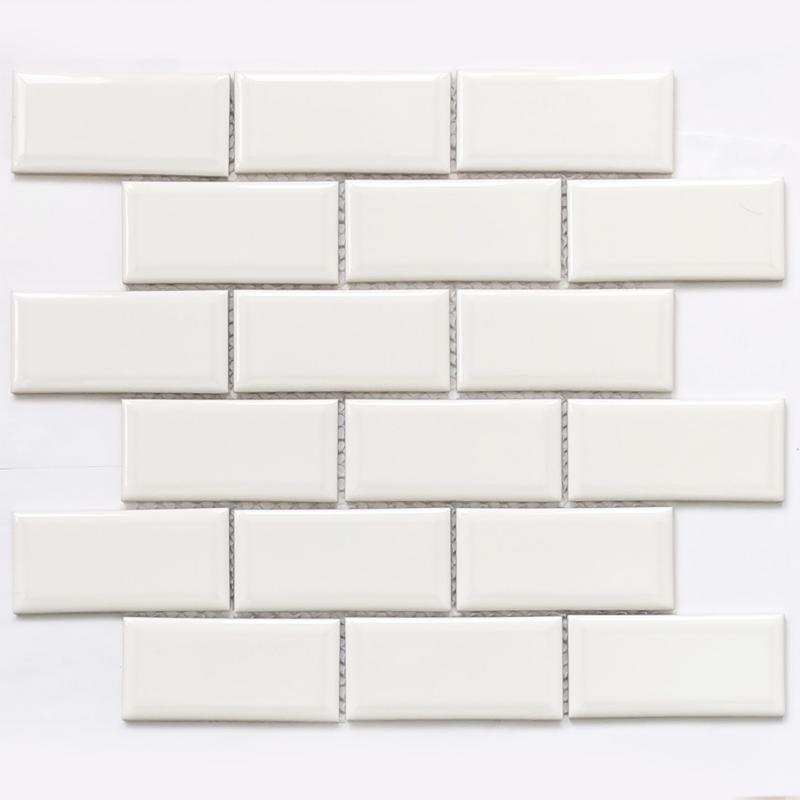 Brick White 6*45*95 288*292,  На стену Керамическая мозаика Brick White