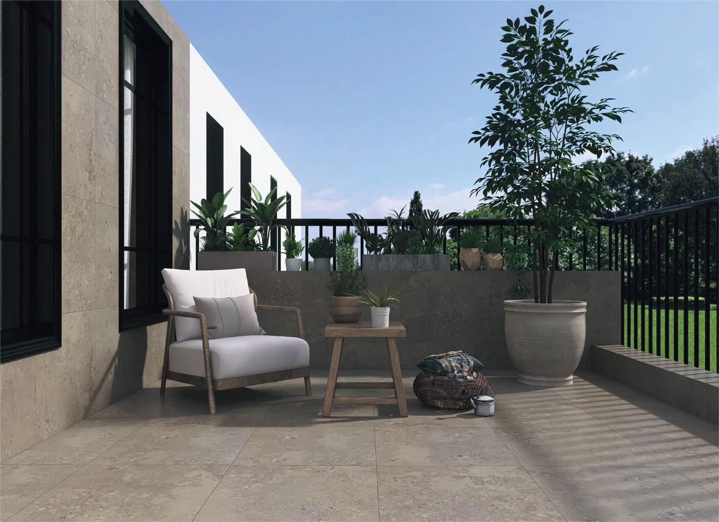 7930138704583 На пол Limestone Brown Mat 60x60 - фото 5