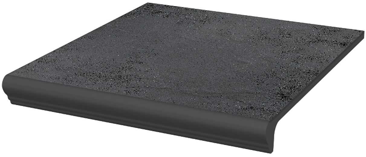 Ступень Semir Grafit ступень простая с носиком структурированная 30x33