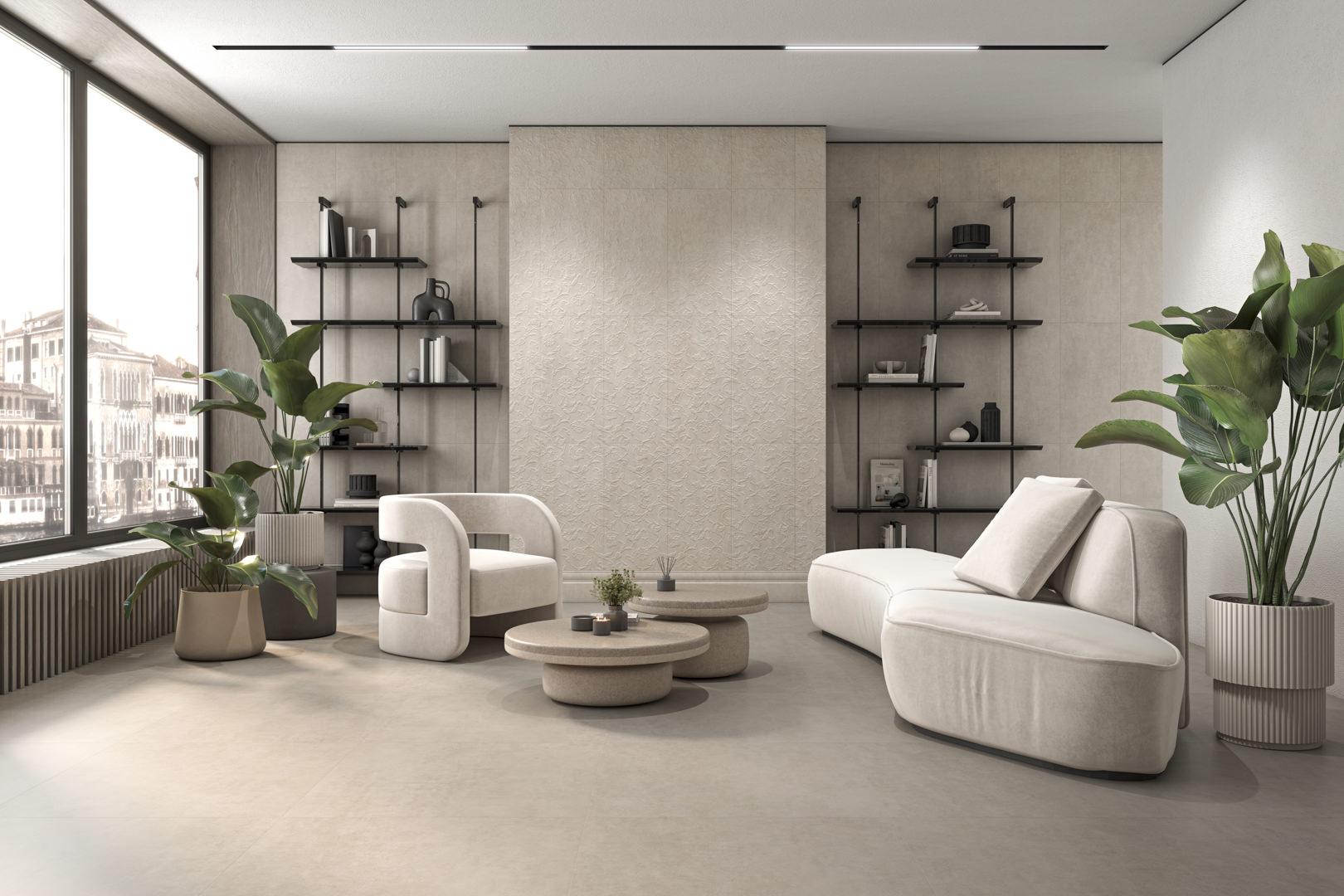 48014R На стену Догана Серый светлый матовый структура обрезной 40x80x1.1 - фото 4