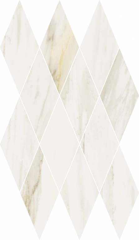 620110000204 Напольная Stellaris Carrara Ivory Mosaico Diamond Lux 28x48