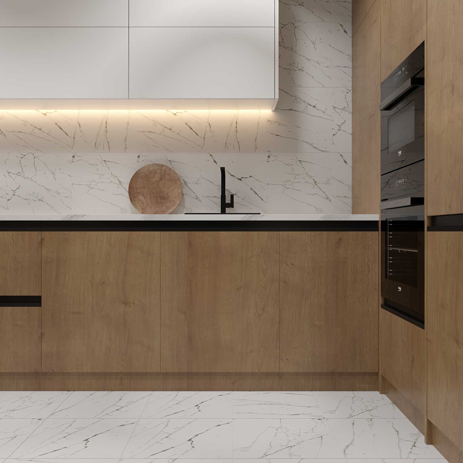 На пол Рим Белая 40x40 - фото 3