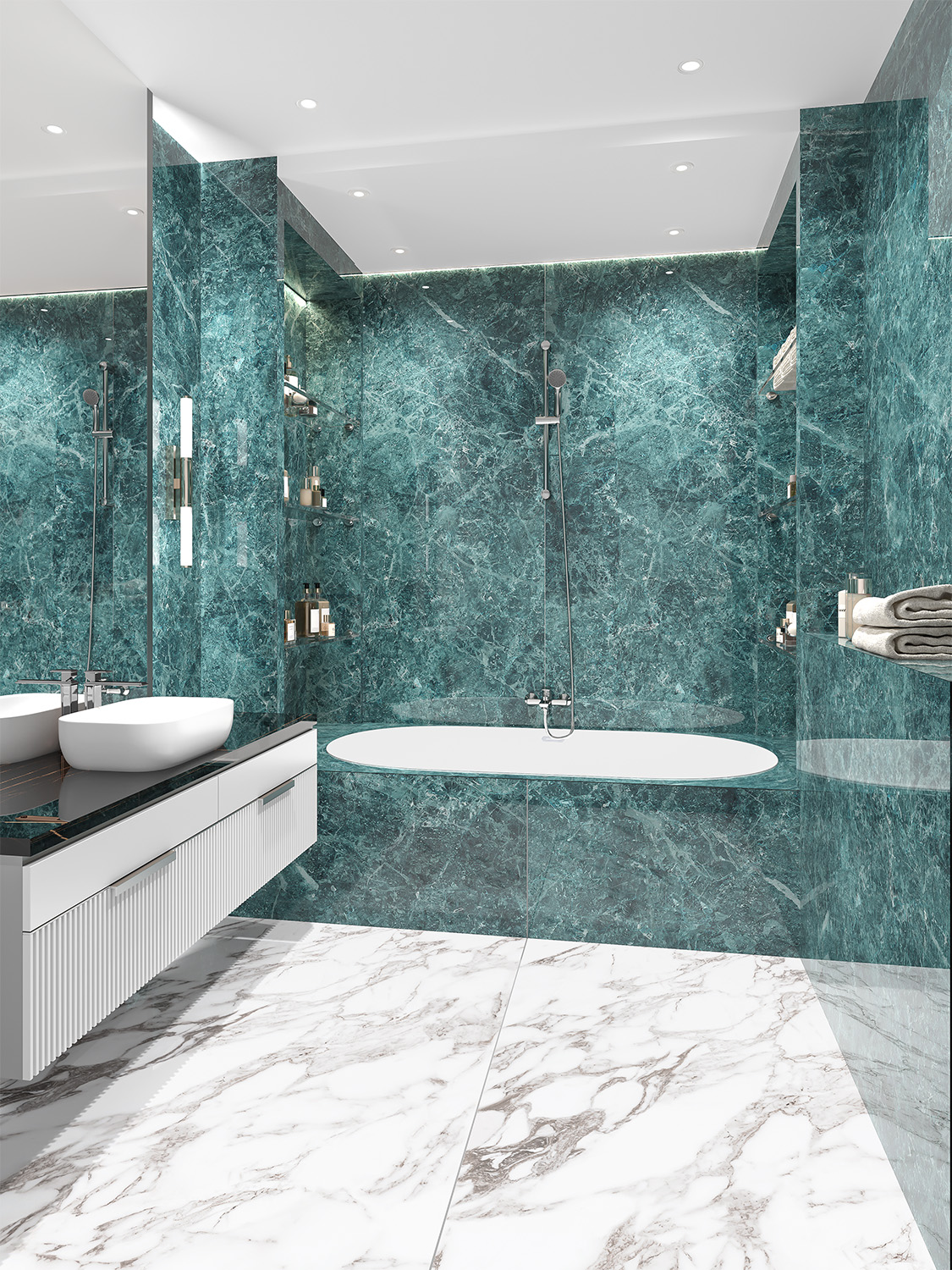 На пол Double Polished Nord Verde Luminous HG 2800х1200х6 - фото 6